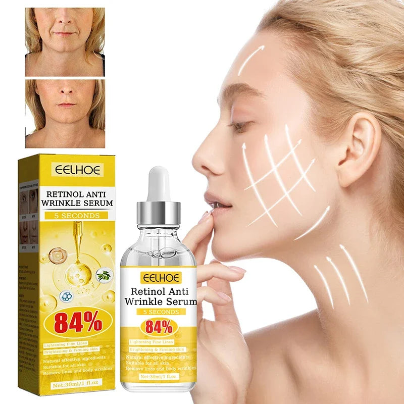Esencia antiarrugas de Retinol que reduce las líneas finas, levanta la piel, mejora la embotamiento, elimina las arrugas faciales, hidrata el cuidado