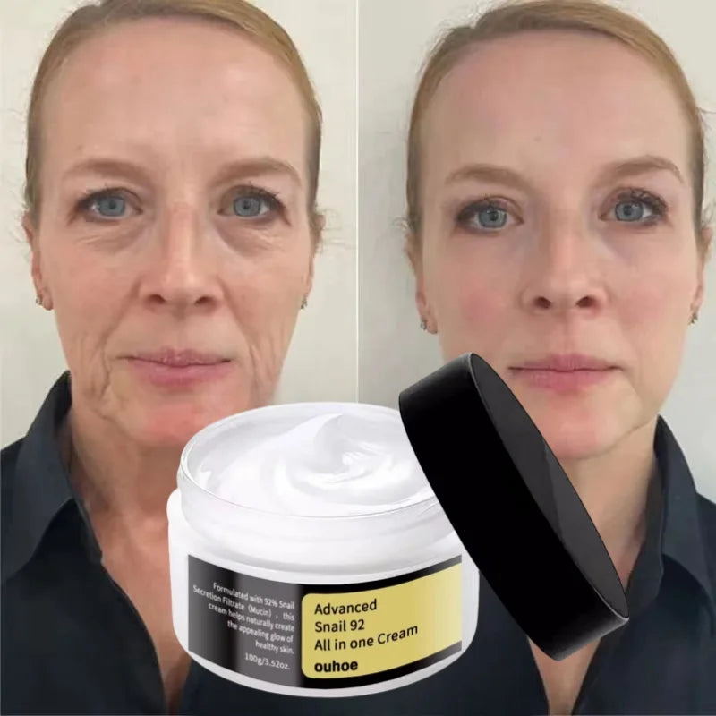 Crema Facial Reparadora con Mucina de Caracol y Colágeno
