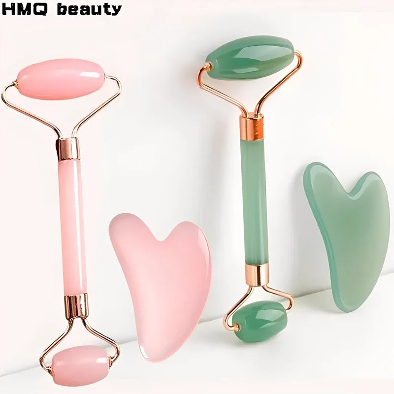 Set facial de rodillo y gua sha Victoriosa