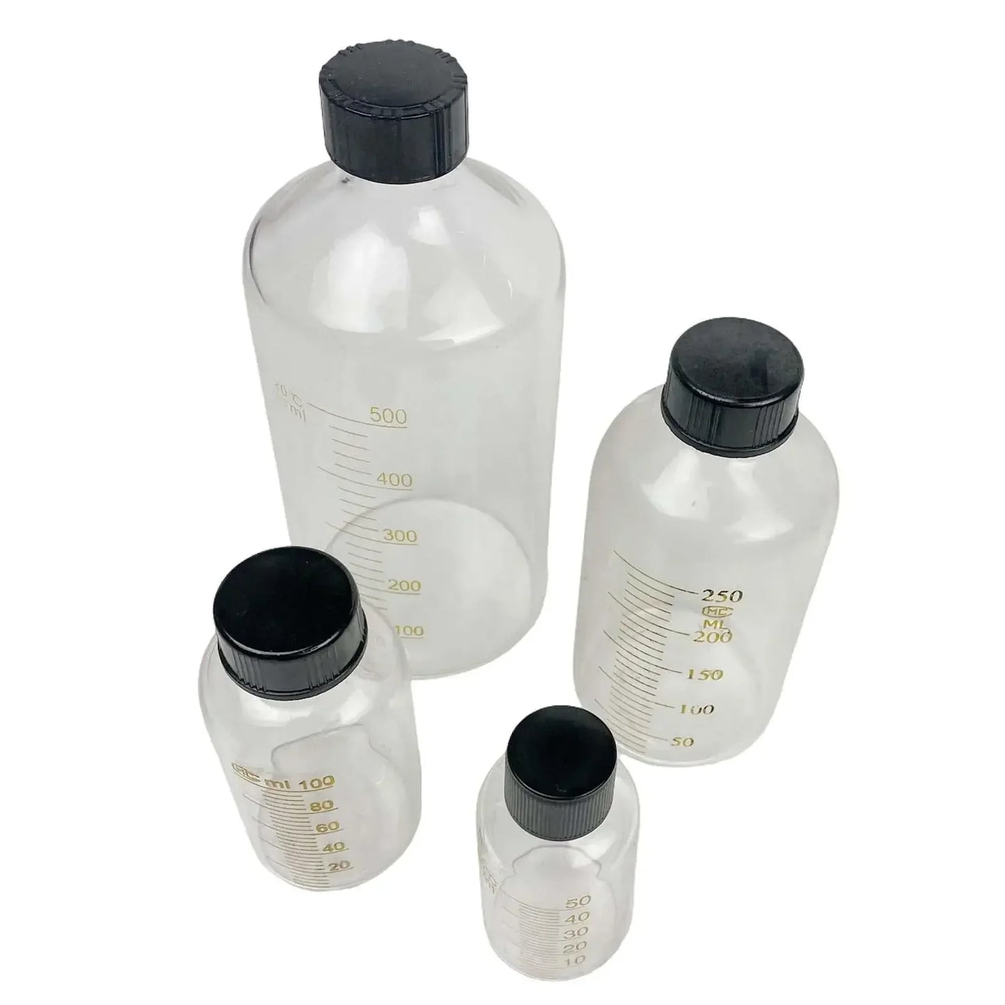 5ml 10ml 15ml 25ml 50ml 100ml 150ml 200ml 250ml 500ml Escala de vidrio de borosilicato Botella de suero Reactivo Botella de muestra Laboratorio