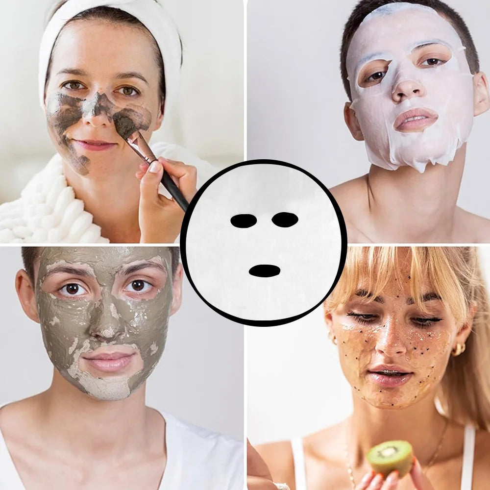 200/500 hojas de mascarilla Facial, mascarilla Facial hidratante transparente, esteticista, cuidado de belleza, mascarilla Facial de Spa DIY, accesorios de maquillaje