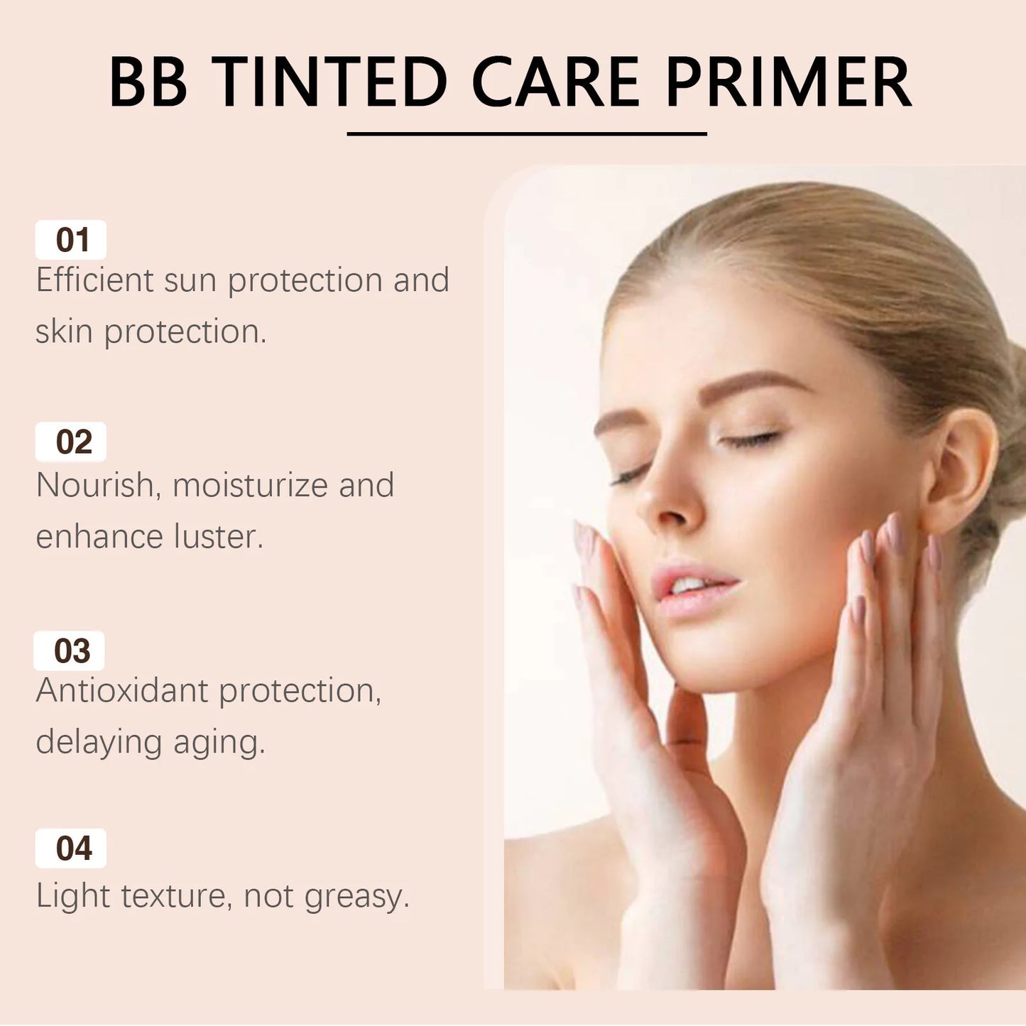 Crema BB protectora: cobertura para imperfecciones faciales, hidratante, protección diaria, hidratante teñido