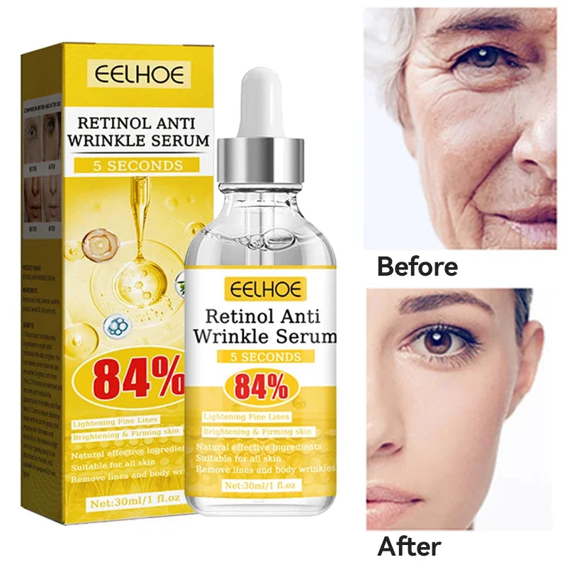 Esencia antiarrugas de Retinol que reduce las líneas finas, levanta la piel, mejora la embotamiento, elimina las arrugas faciales, hidrata el cuidado