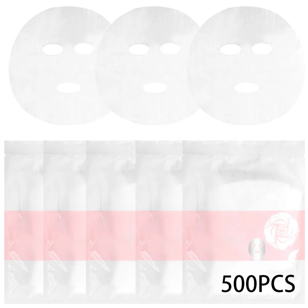 200/500 hojas de mascarilla Facial, mascarilla Facial hidratante transparente, esteticista, cuidado de belleza, mascarilla Facial de Spa DIY, accesorios de maquillaje
