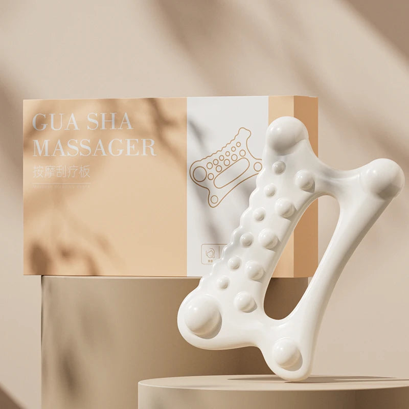 Tabla de masaje Gua Sha para mantenimiento Facial, placa de raspado de cuerpo completo portátil sin estática resinosa para mujeres y adultos, novedad de 2024