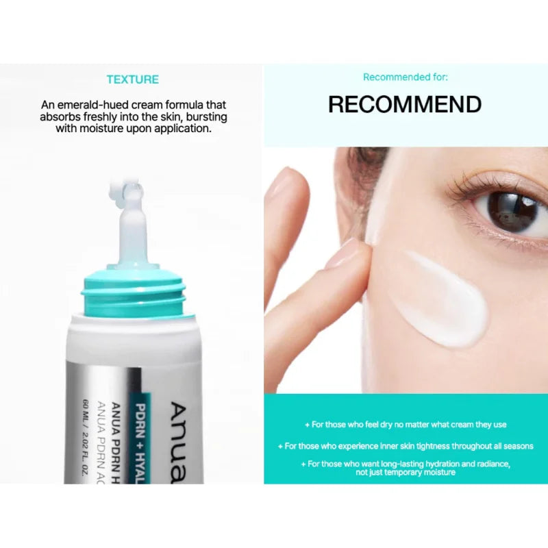 Crema Hidratante Coreana PDRN con Ácido Hialurónico 100,