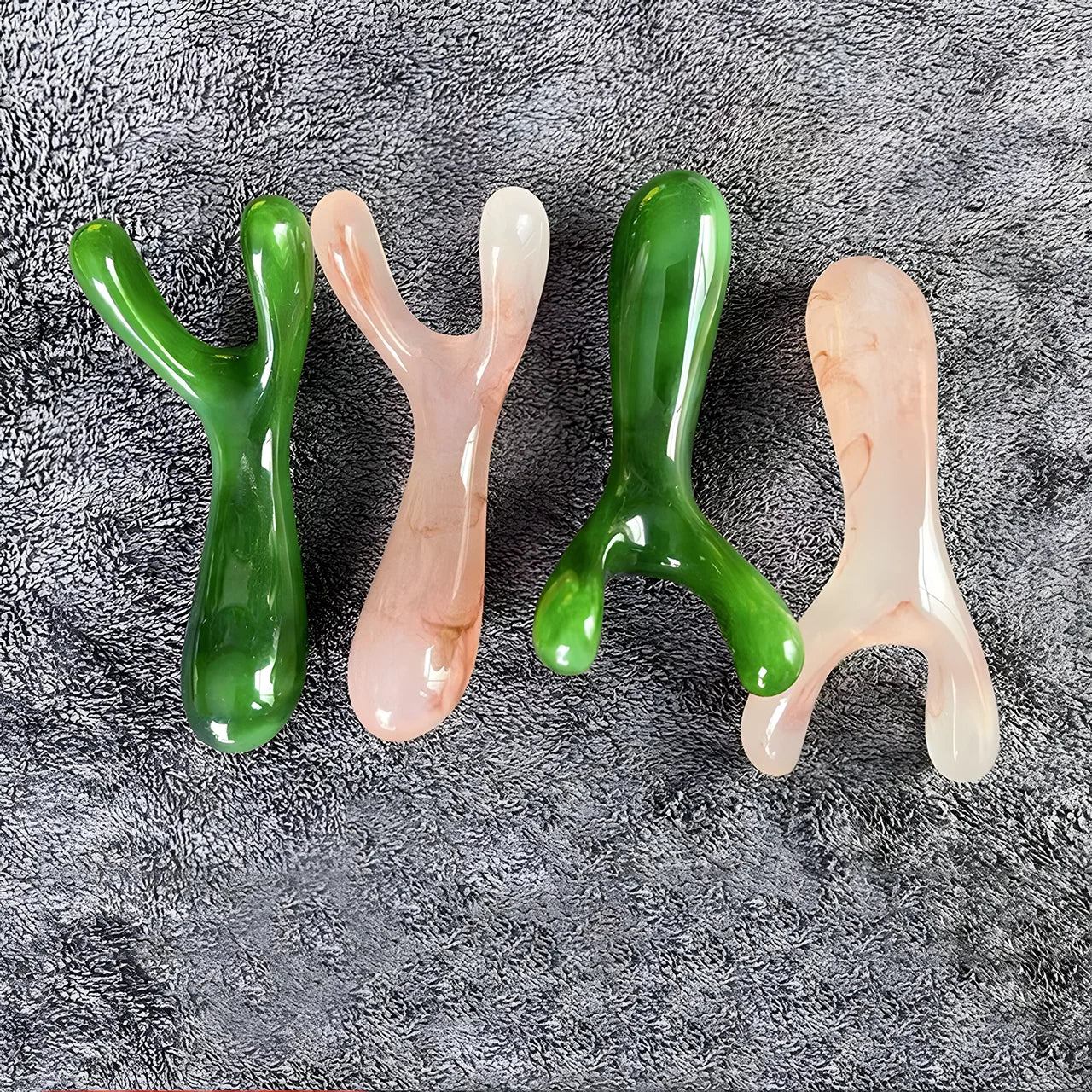 Masaje de raspado de estiramiento facial de resina, masaje de estiramiento de nariz, horquilla en forma de Y, masaje Guasha, Reduce la hinchazón, punto de disparo, masaje de nariz