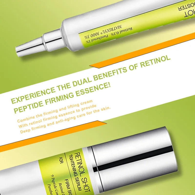 Suero Facial Reafirmante con Retinol Coreano, Crema para Ojos Antiarrugas, Hidratante, Elimina las Ojeras, Humectante, Cuidado de la Piel