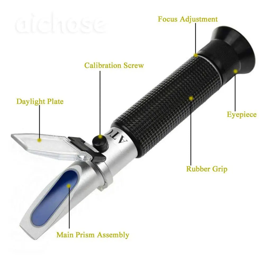 Refractómetro de proteínas de suero, hidrómetro de orina para gatos y perros, detector de animales portátil, contenido del probador de refractómetro
