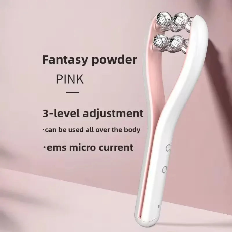 Rodillo Facial Adelgazante Pulchritudinous, Masajeador Facial en Forma de V para Reafirmar y Levantar el Rostro