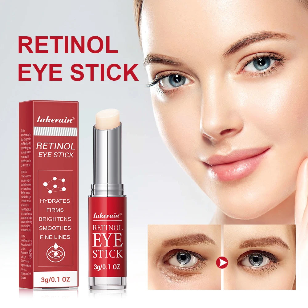 Lakerain Retinol crema antiarrugas para ojos antihinchazón eliminar ojeras bolsas de ojos palo desvanecimiento línea fina hidratante cuidado de la piel